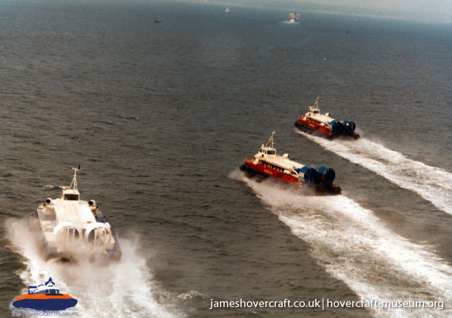 AP1-88 hovercraft promotional day by BHC -  (credit: The <a href='http://www.hovercraft-museum.org/' target='_blank'>Hovercraft Museum Trust</a>).